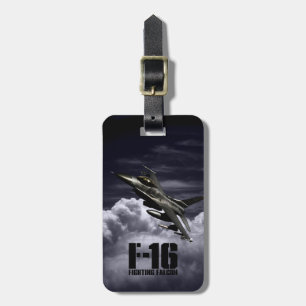 F-16 Fighting Falcon Luggage Tag