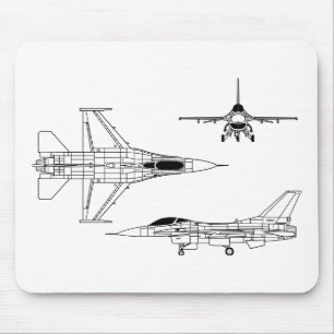 F-16 Fighting Falcon Mouse Pad