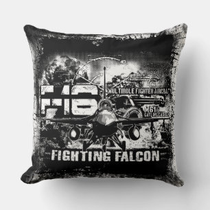F-16 Fighting Falcon Throw Pillow