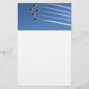 F-16 Thunderbirds Delta Formation Stationery