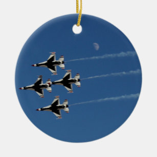 F-16 Thunderbirds Diamond  Formation Ceramic Ornament