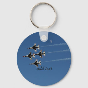 F-16 Thunderbirds Diamond  Formation Keychain