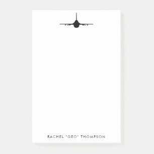 F-16 Viper Fighter Jet Personalized Notepad