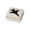 F-16 Viper Fighter Jet Silhouette Wood Stamp