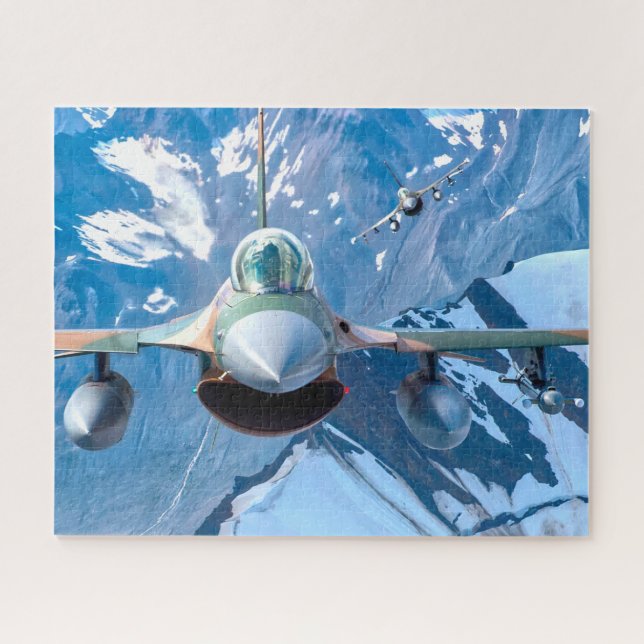 F-16C FIGHTING FALCON - ALASKA (16x20 INCH) Jigsaw Puzzle (Horizontal)