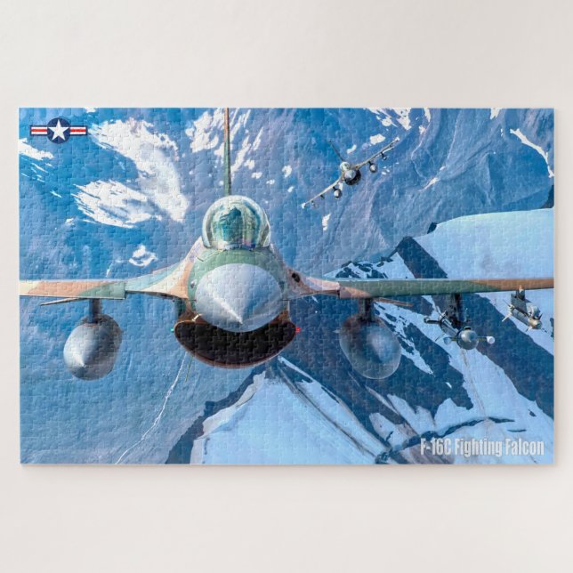 F-16C FIGHTING FALCON - ALASKA (20x30 INCH) Jigsaw Puzzle (Horizontal)
