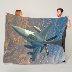 F-16C FIGHTING FALCON FLEECE BLANKET