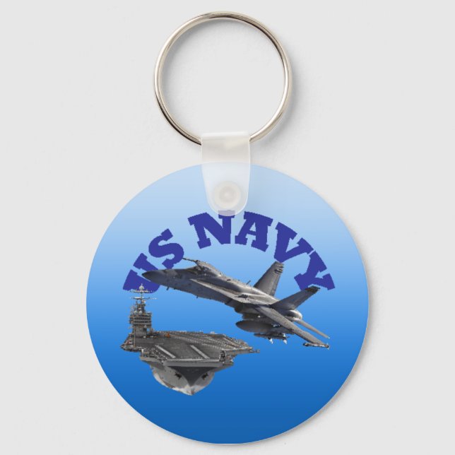 F 18 Hornet and the USS Truman Keychain (Front)