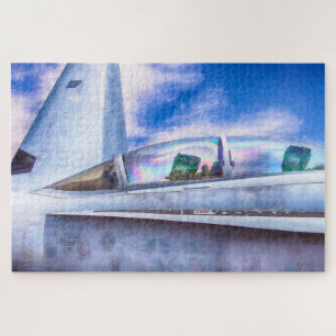 F-18 HORNET FIGHTER JET At Ease Jigsaw Puzzle
