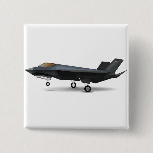 F-22 2 INCH SQUARE BUTTON