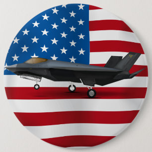 F-22 6 INCH ROUND BUTTON