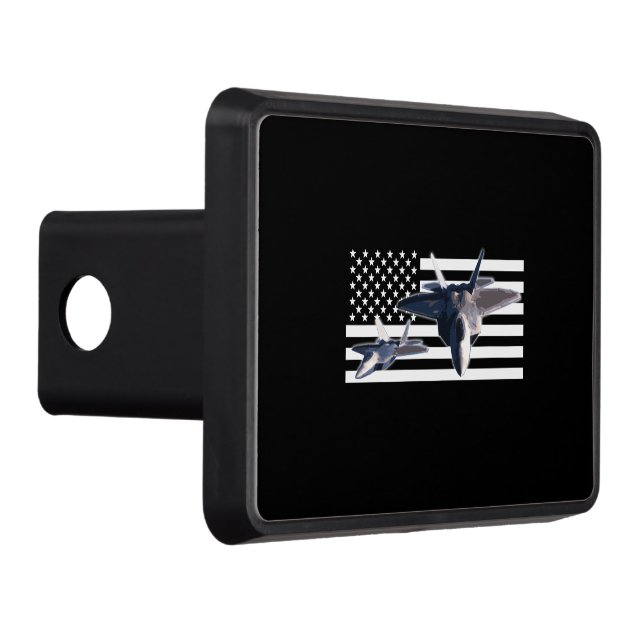 F-22 (Black Flag) Trailer Hitch Cover (Right)