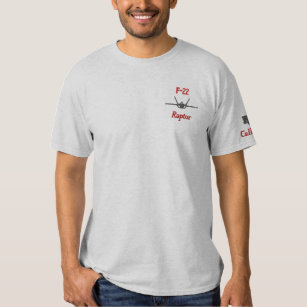F-22 embroidered Tee Shirt W/Callsign
