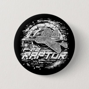 F-22 RAPTOR 2 INCH ROUND BUTTON