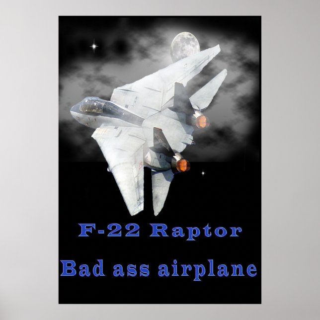 F-22 Raptor designs Poster (Front)