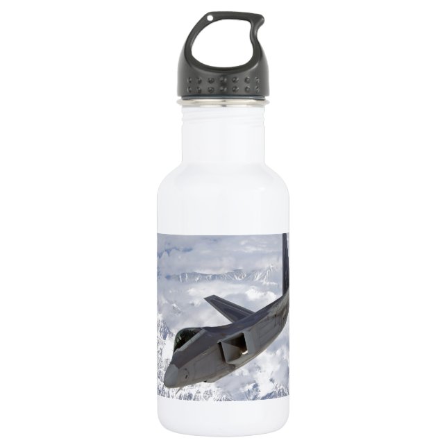F-22 Raptor-Elmendorf AFB 532 Ml Water Bottle (Front)