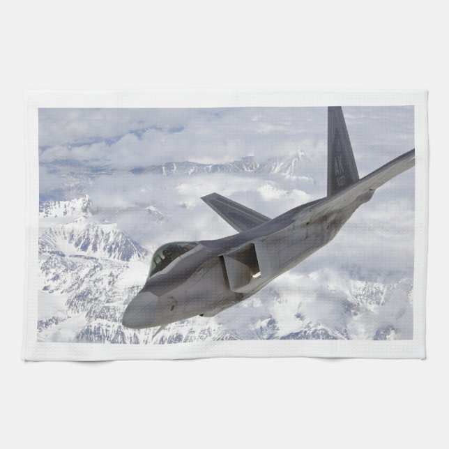 F-22 Raptor-Elmendorf AFB Kitchen Towel (Horizontal)