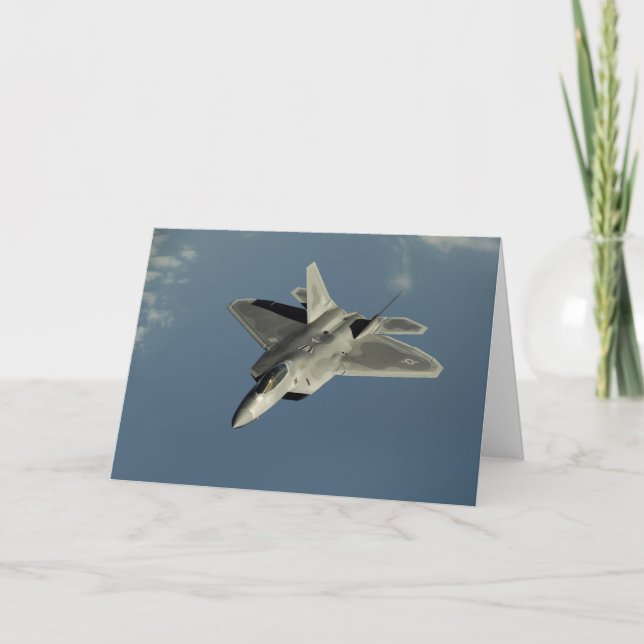 F-22 Raptor Fighter Jet Card (Front)