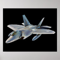 F-22 Raptor Fighter Jet Custom Background Colour