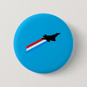 F-22 Raptor Fighter Jet Performance 2 Inch Round Button