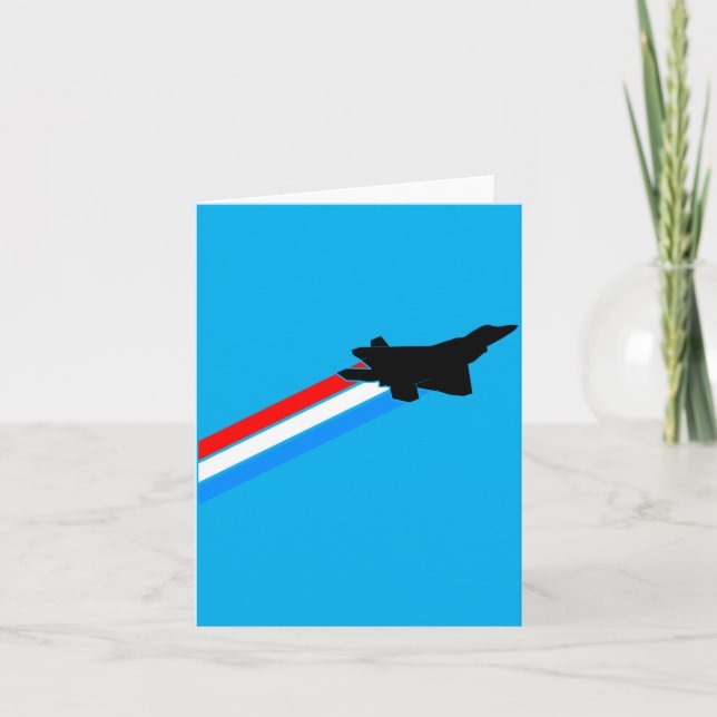 F-22 Raptor Fighter Jet Performance Card (Front)