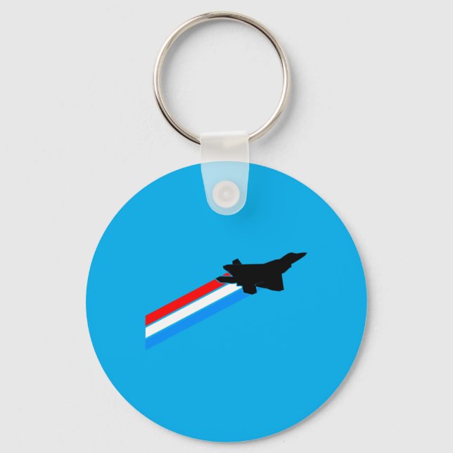 F-22 Raptor Fighter Jet Performance Keychain (Front)