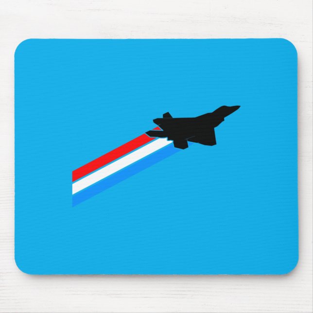 F-22 Raptor Fighter Jet Performance Mouse Pad (Front)