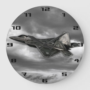 F-22 RAPTOR LARGE CLOCK