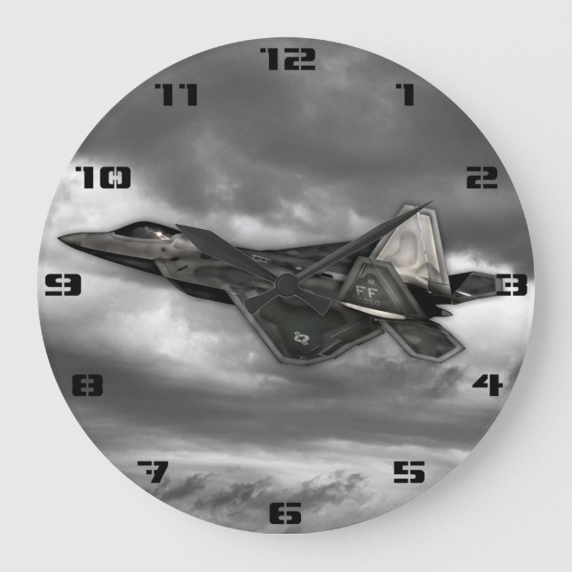 F-22 RAPTOR LARGE CLOCK (Front)