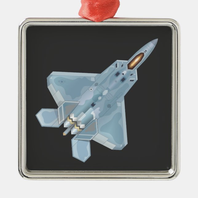 F-22 Raptor Metal Ornament (Front)