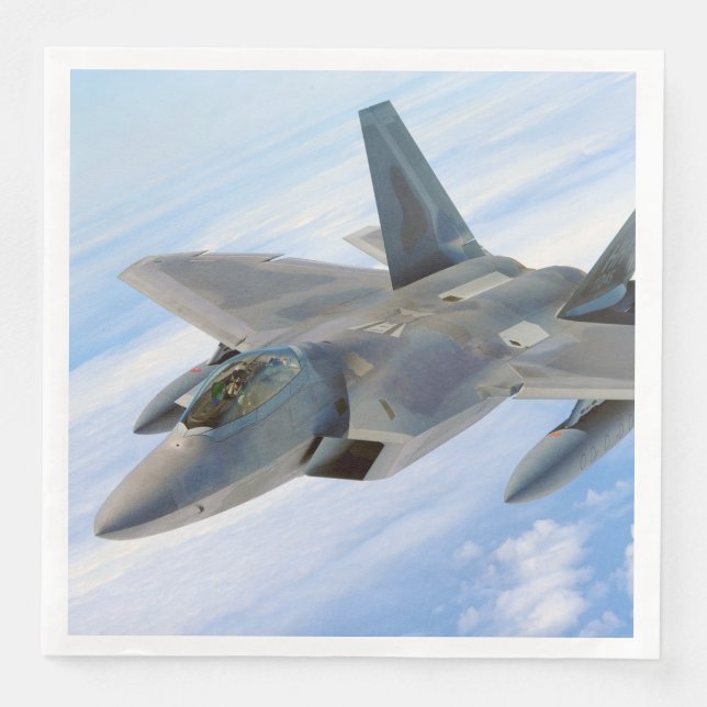 F-22 Raptor Military Jet Napkin (Front)