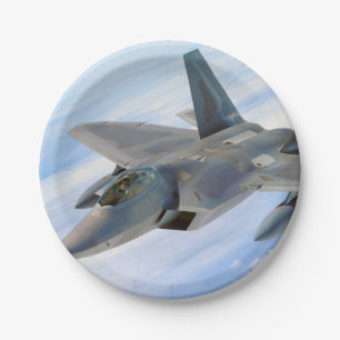 F-22 Raptor Military Jet Paper Plate