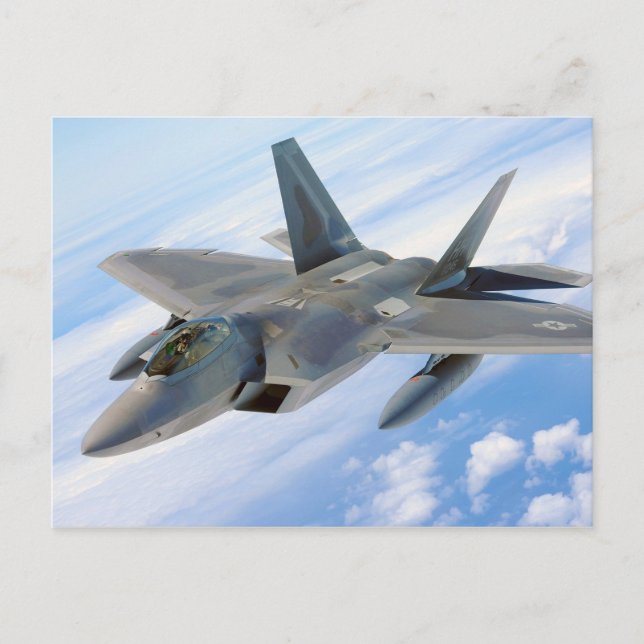 F-22 Raptor Military Jet Postcard (Front)