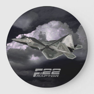 F-22 RAPTOR Round (Large) Wall Clock