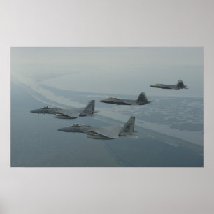 F-22 Raptors Poster