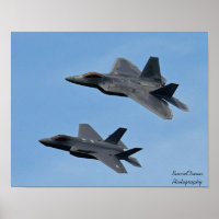 F-35 and F-22 Fighter Jet