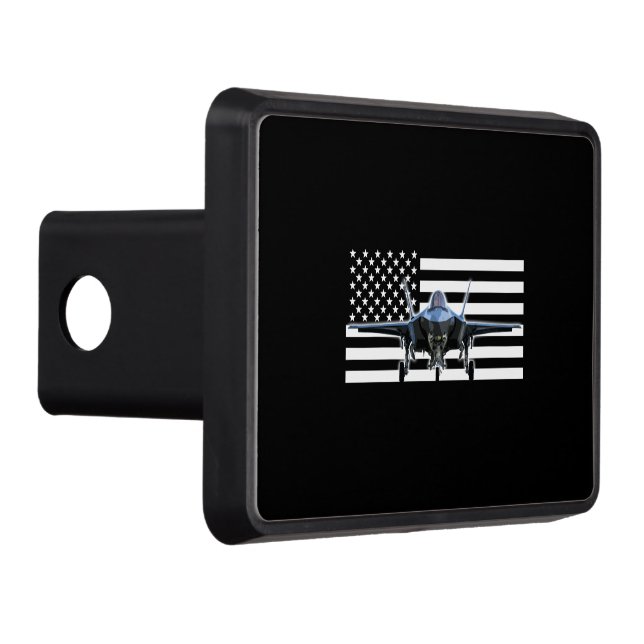 F-35 (Black Flag) Trailer Hitch Cover (Right)