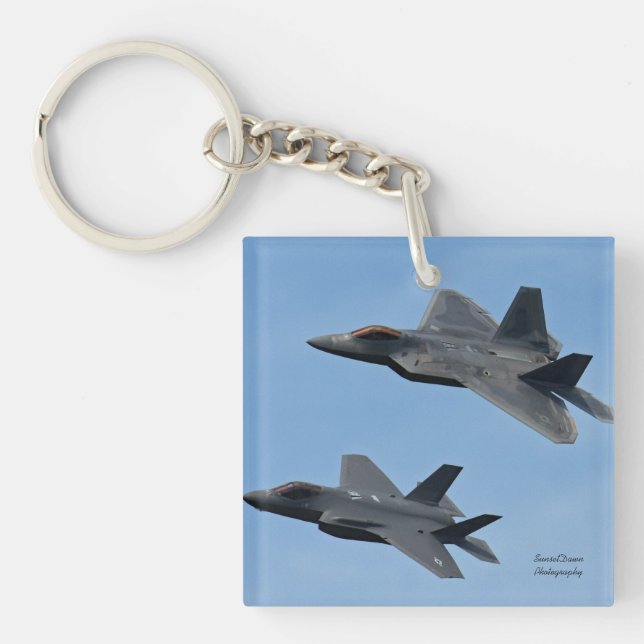F-35 et F-22 Avion de chasse (Devant)