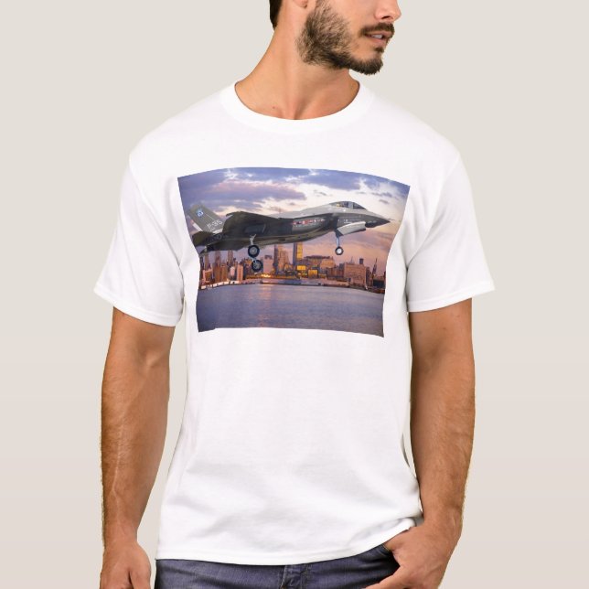 F-35 LIGHTNING FIGHTER AIRCRAFT T-Shirt (Front)