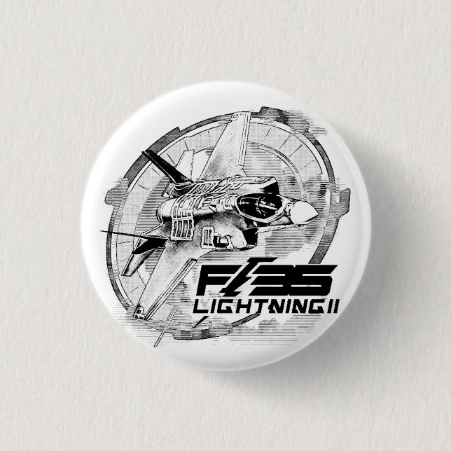 F-35 Lightning II 1 Inch Round Button (Front)