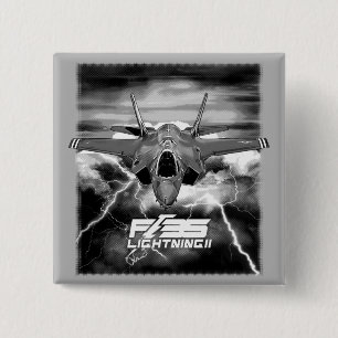 F-35 Lightning II 2 Inch Square Button
