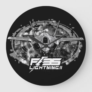 F-35 Lightning II Large Clock