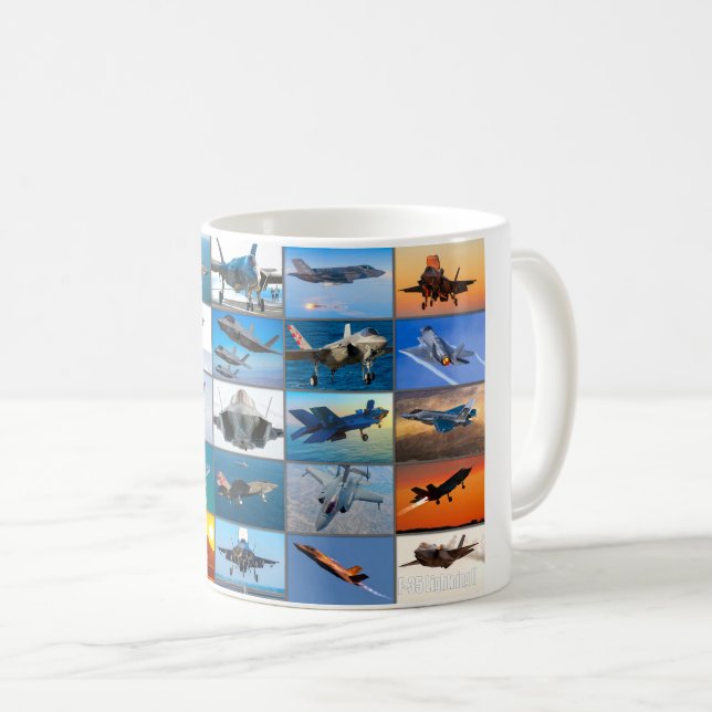 F-35 LIGHTNING II “MONTAGE” COFFEE MUG (Front Right)