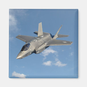 F-35 Lightning II Panther Jet Fighter in Sky Magnet