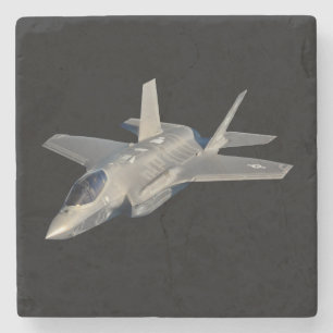 F-35 Lightning II Panther Jet Fighter Stone Coaster