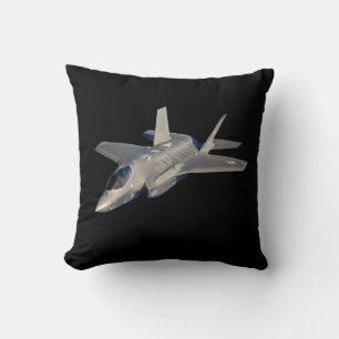 F-35 Lightning II Panther Jet Fighter Throw Pillow