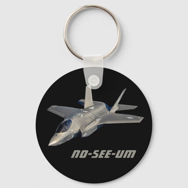 F-35 No-See-Um Jet Fighter Keychain (Front)