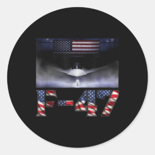 F-47 6th Generation Usa Superpower Dominance, F47 Classic Round Sticker