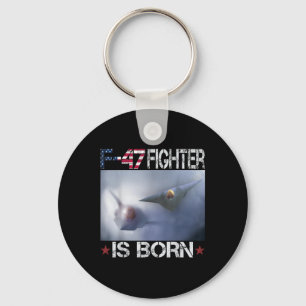 F 47 Fighter Jet F47 6th Gen Fighter F-47 Us Air F Keychain