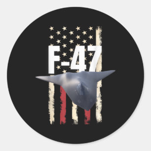 F 47 Fighter Jet F-47 Jet Fighter Aircraft - Offic Classic Round Sticker